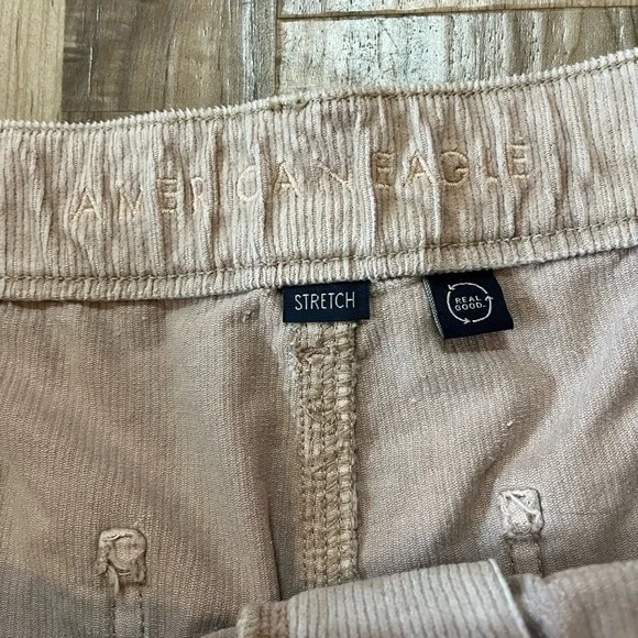 American Eagle Stretch Corduroy Low Rise Baggy Wide Leg Pants - Picture 11 of 12